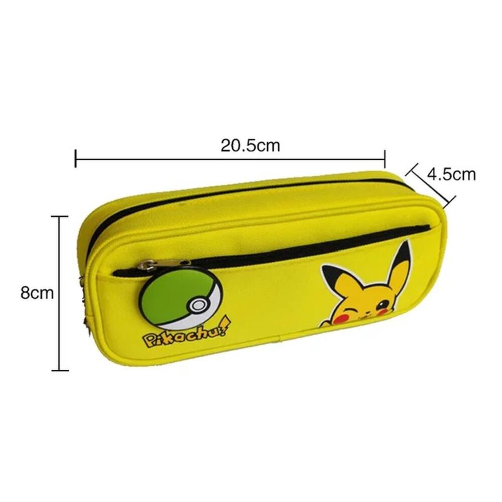 Pikachu Coded Lock Pencilcase School Child Large Capacity 3D Pencil Pouch Double